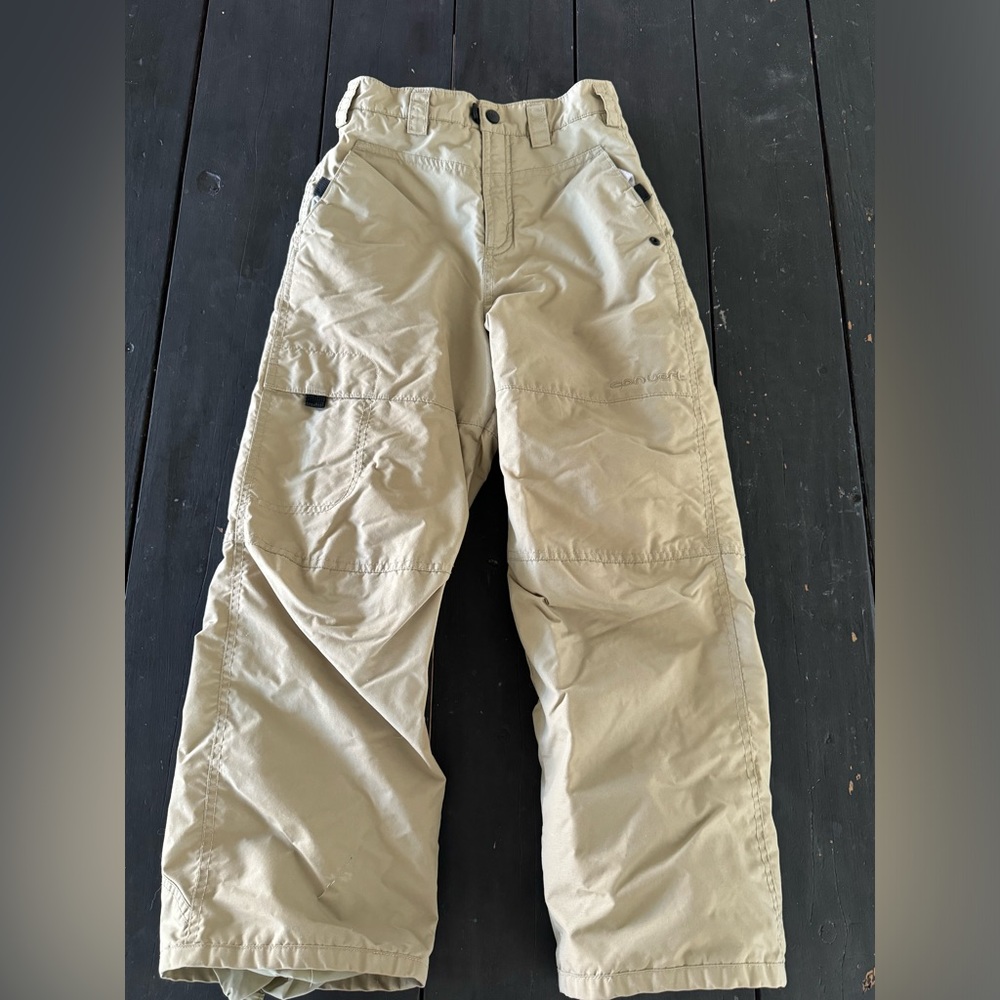 Columbia kids tan snow pants in size 10/12